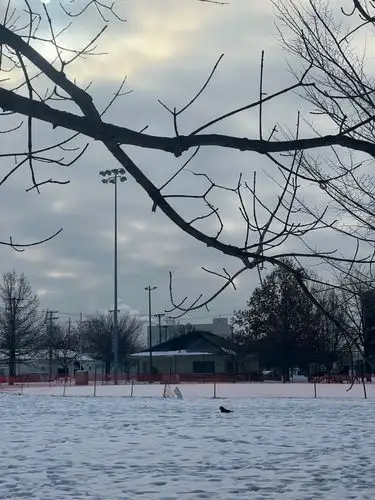 Winter's quiet embrace settles over the park.